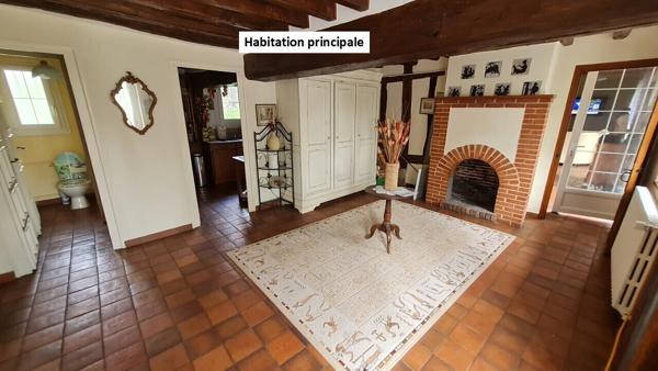 Propriété 223m²: hab principal 167m² + appart 56m² + dép 88m² / 3100m²