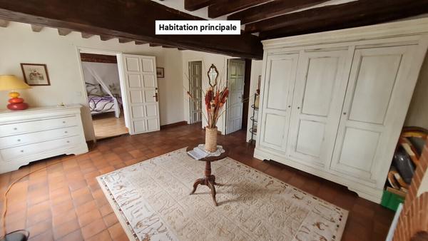 Propriété 223m²: hab principal 167m² + appart 56m² + dép 88m² / 3100m²