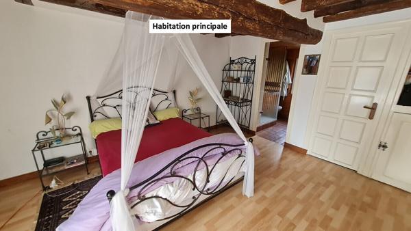 Propriété 223m²: hab principal 167m² + appart 56m² + dép 88m² / 3100m²