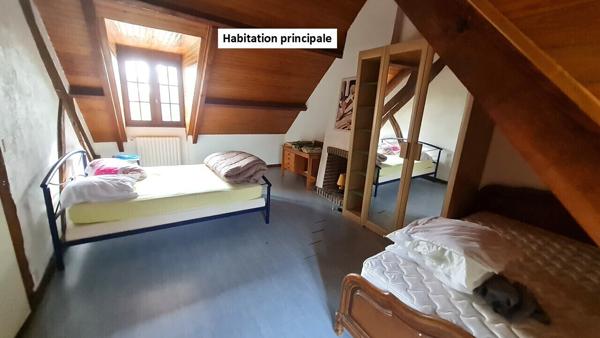 Propriété 223m²: hab principal 167m² + appart 56m² + dép 88m² / 3100m²