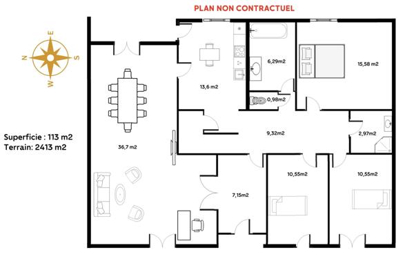 Maison à vendre    4 pièces • 113 m2 Brindas
