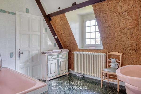 Maison de maître en pierre avec piscine