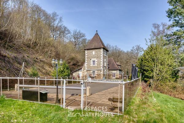 Maison de maître en pierre avec piscine