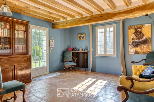 Maison de maître en pierre avec piscine