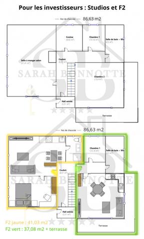 St louis la chaussee (68300) Maison de 153 m2 à fort potentiel (famille nombreuse/ bi-famille/ investissement locatif-airbnb)