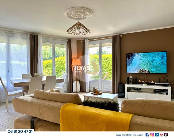 Chalon-sur-Saône (71100) Maison 80 m² | 2 ch | 454 m² | Spa extérieur, Garage