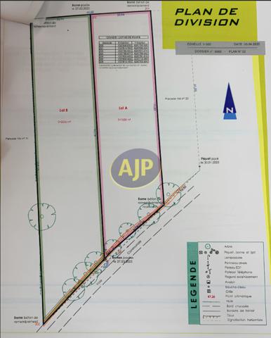 Vente terrain Pierric : 55 250 € - AJP By Marie