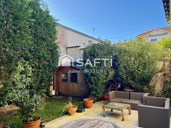 Arcachon ville d'été - maison de 140m2 en centre ville, proche de la plage, 4 chambres, jardin, garage