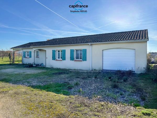 Maison à vendre 5 pièces SAINT VITE (47) maison de 96m2 sur terrain clos de 1868m2