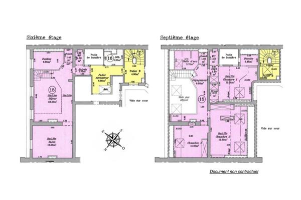Duplex en dernier étage – Wagram