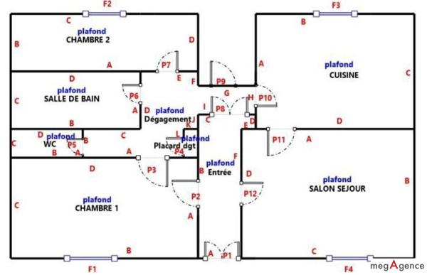 Appartement à FOUGERES, 35300 - 4 pièces 82m²