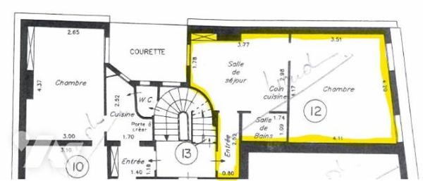 Appartement 30 m² Place du Calvaire PARIS 18