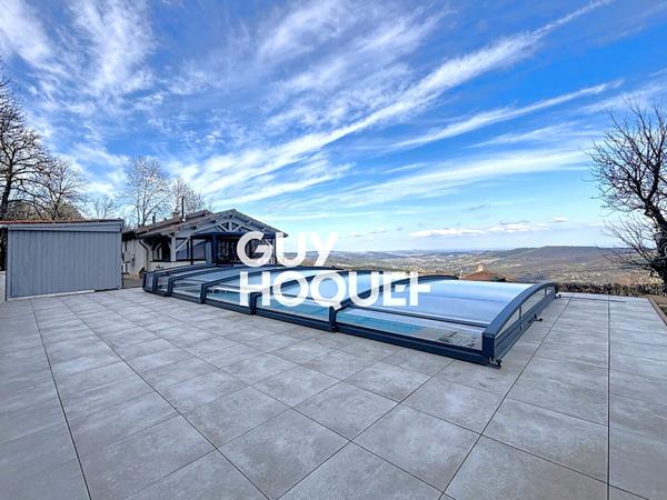 Maison avec piscine, dépendances et vue imprenable - 69840 CENVES