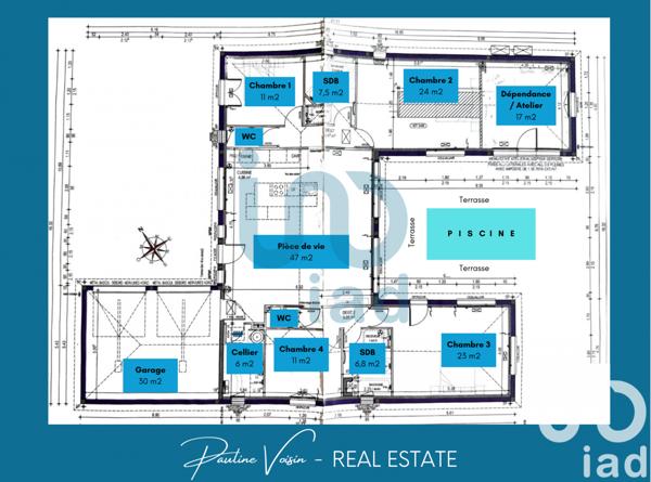 Maison à vendre 6 pièces 168 m² Saint-Aubin-de-Médoc