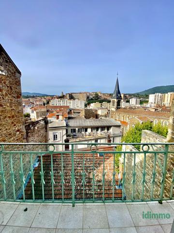 Exceptionnel T3 de Caractère lumineux avec balcons, espaces caves et greniers- Plein Centre-Ville Anno Annonay (07100)