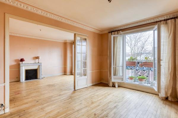 Paris 16ème sud /Limite Boulogne-Parc des Princes : Appartement 85 M2 à rénover avec vue dégagée