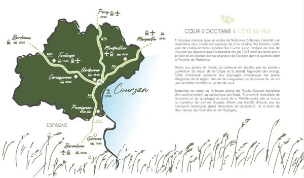 Terrain constructible de 220 m² à Coursan (quartier des Seignes)