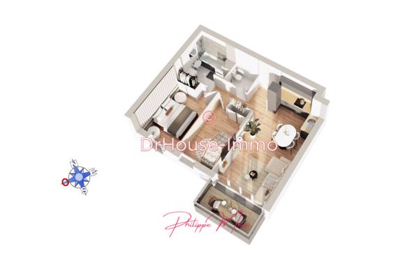 Appartement à vendre 3 pièces de 58 m²