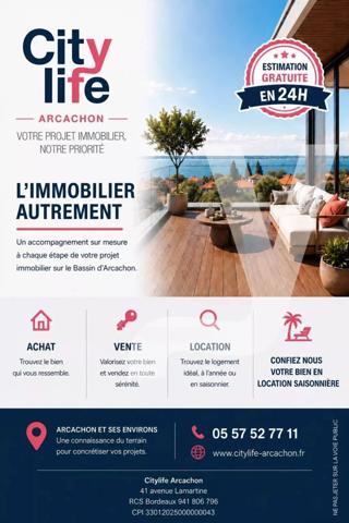 Biganos – Place de parking PMR à vendre, proche de la gare - 33380 Biganos - Réf 87032595