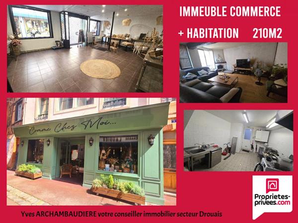 Immeuble Dreux 6 pièce(s) 210 m2 avec local commercial