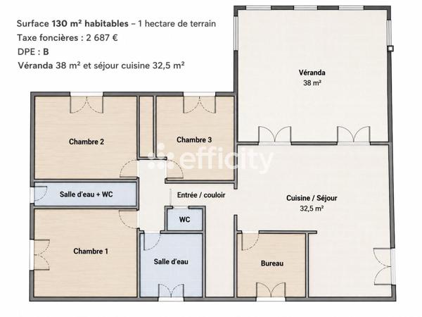 Maison
         6 pièces
        - 130 m² Bien prestige 600 000 € *