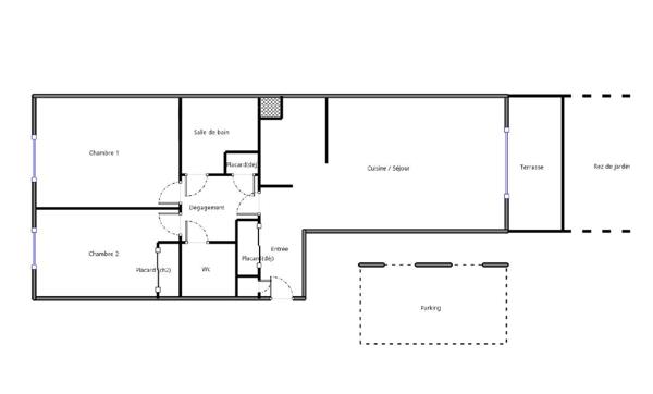 Appartement coup de coeur - 3 pièces avec terrasse et jardin privatif - Limite Plessis-Bouchard