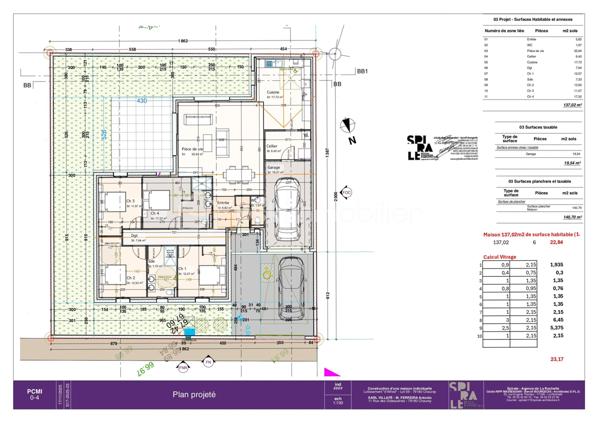 Maison de 137,02 m²