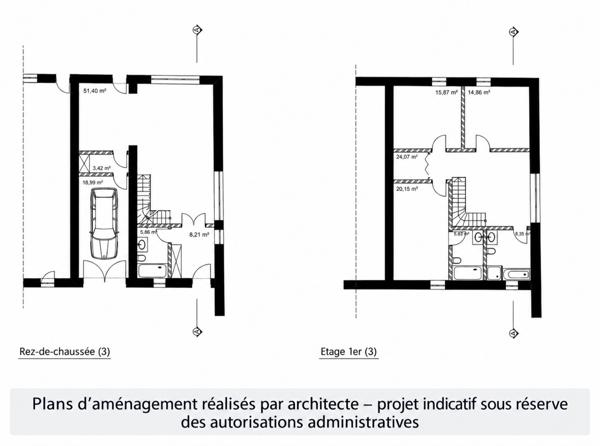 Grange à rénover avec permis de construire déposé - Ballon (01) -  Valserhône