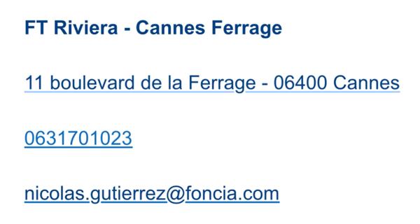 À vendre Appartement 2 pièces 44 m² - Le Cannet 06110