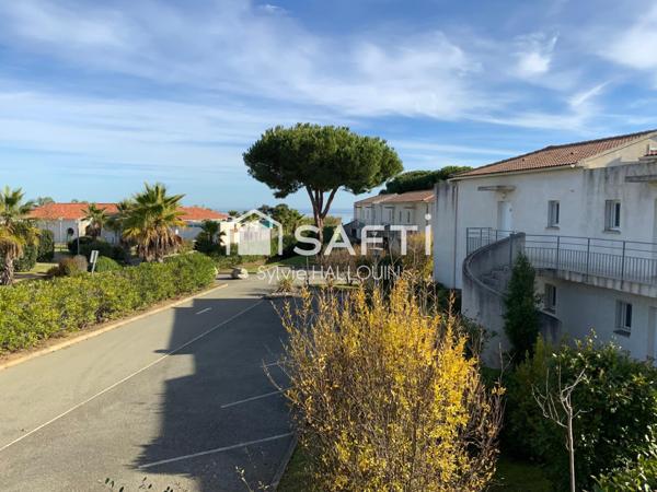 Appartement T3 bord de mer 46m², terrasse, parking