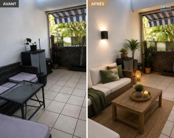 À VENDRE T3 DUPLEX EN REZ DE CHAUSSEE 69 M2 BOUCAN CANOT RÉSIDENCE ODYSSEAN