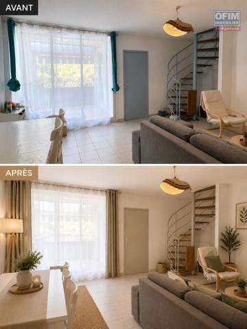 À VENDRE T3 DUPLEX EN REZ DE CHAUSSEE 69 M2 BOUCAN CANOT RÉSIDENCE ODYSSEAN