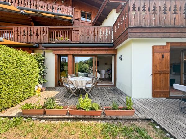 A VENDRE - Appartement T4 en rez de jardin - MEGEVE