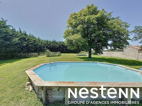 A vendre : Maison plain pied avec jardin et piscine semi-enterrée - Secteur FEILLENS (01570) - 20 minutes de Mâcon (71000)