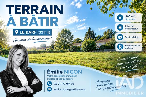 Terrain à vendre 400 m² Le Barp