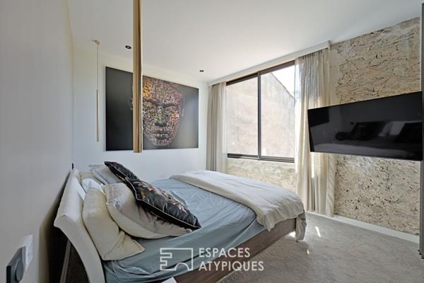 Ancienne vigneronne rénovée avec charme, volumes et piscine