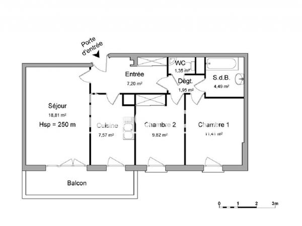 Location Appartement 3 pièces 62.6 m² - 12 RUE CLOTILDE AUBERTIN Metz 57000