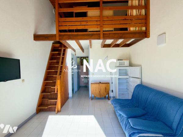 Charmant studio de 26m², terrasse, vue mer et place de parking 