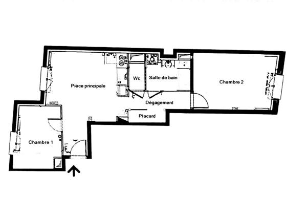 HYPER CENTRE - MAIRIE DE CLAMART - Vente d'un appartement 3 pièces traversant dans un immeuble récent