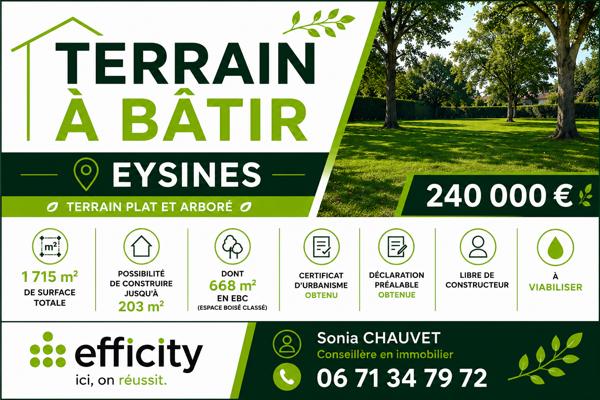 Terrain
        
        - 1715 m² 240 000 € *