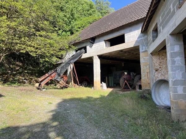 Maison ancienne - Thenon Fermette à rénover avec l'ensemble de ses dépendances agricoles sur 8 ha de terrrain au coeur d'un petit village du Périgord Noir.