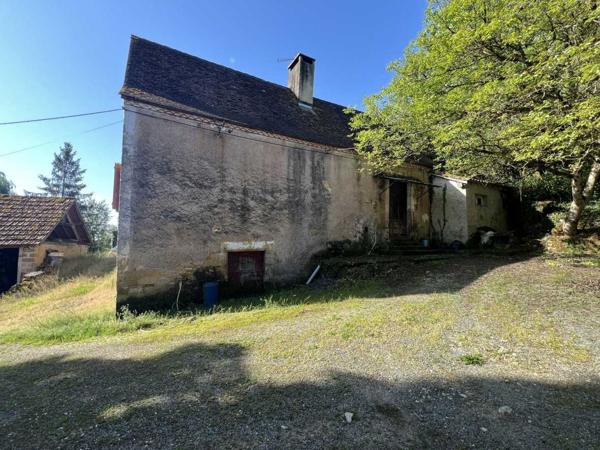 Maison ancienne - Thenon Fermette à rénover avec l'ensemble de ses dépendances agricoles sur 8 ha de terrrain au coeur d'un petit village du Périgord Noir.