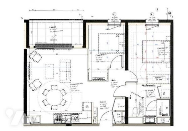 Appartement de type 3 avec stationnement