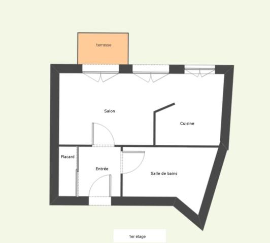 appartement T1 bis de 33,5 m2 meublé