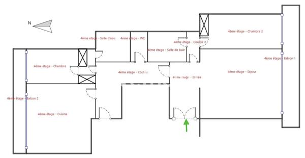 Appartement 4 pièces - 121 m² Bien prestige