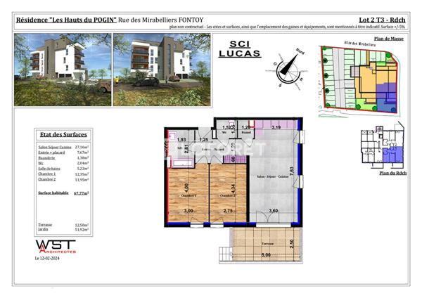 Achat appartement Fontoy - 3 pièce(s) - 68 m² - 189 490 €