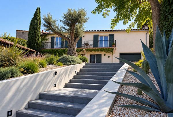 PREIXAN - 10 Mns Carcassonne - Maison 185 m² habitables avec piscine, garage et terrain clos de 2 900 m²
