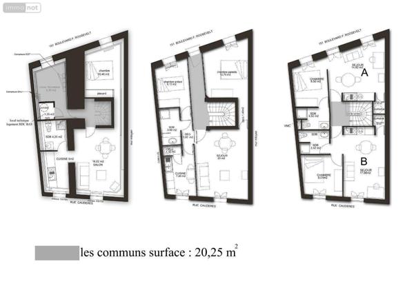 Appartement à vendre à Bordeaux en Gironde (33000), ref : 147/833
