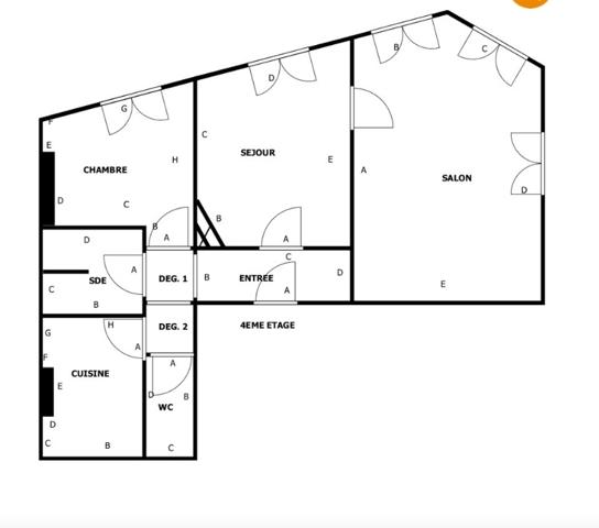 Appartement à vendre 3 pièces 51,16 m² Asnières-sur-Seine