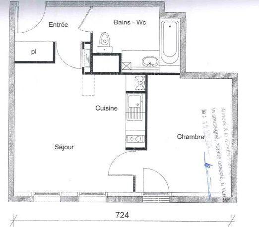 Location Appartement 2 pièces 40 m2 à Nantes